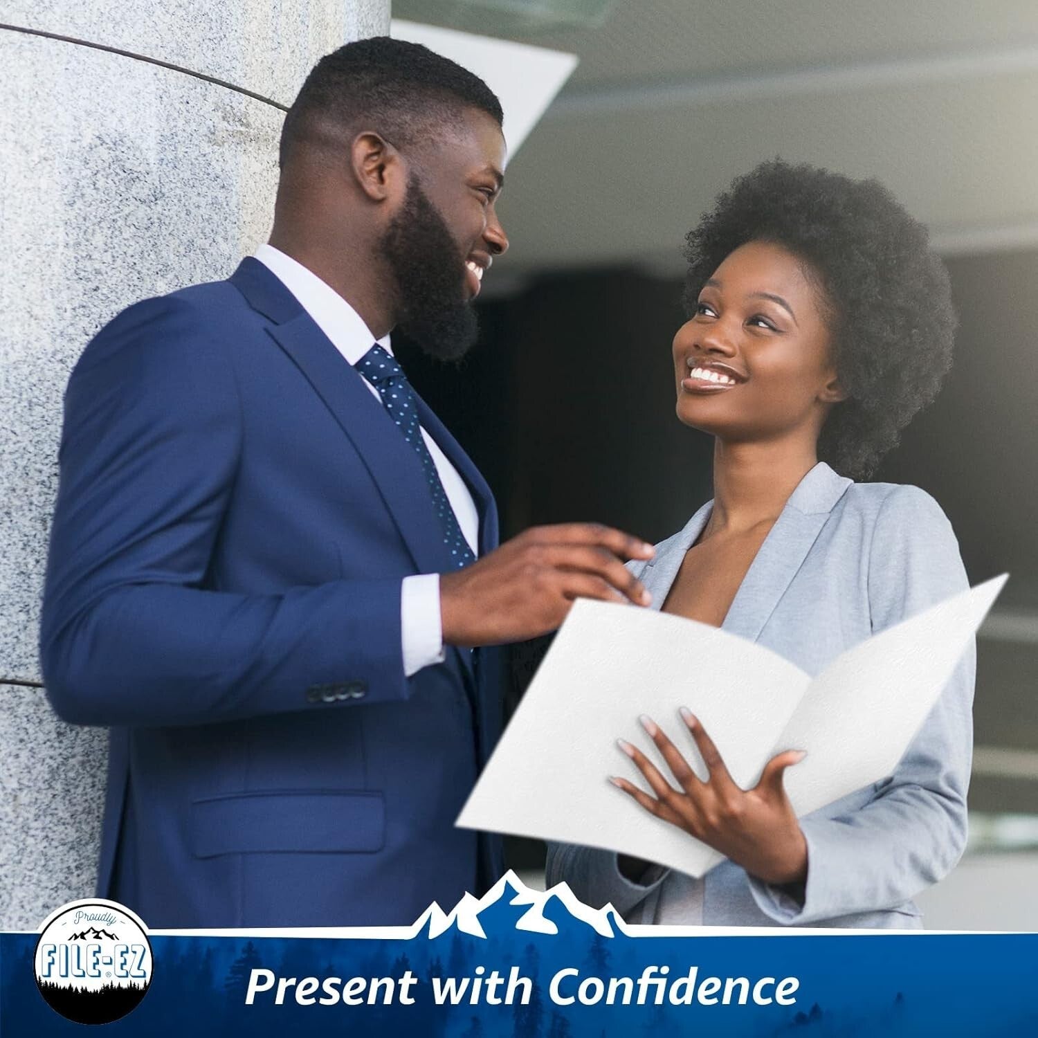 Durable White Two-Pocket Folder Pack of 125 - Effortless Document Organization