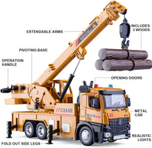 Load image into Gallery viewer, Imaginative Play Crane Truck Toy with Realistic Sounds - Perfect Gift for Kids