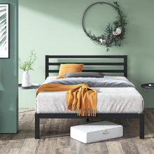 Load image into Gallery viewer, Modern King Bed Frame with Headboard - Sturdy Metal Design for Effortless Sleep