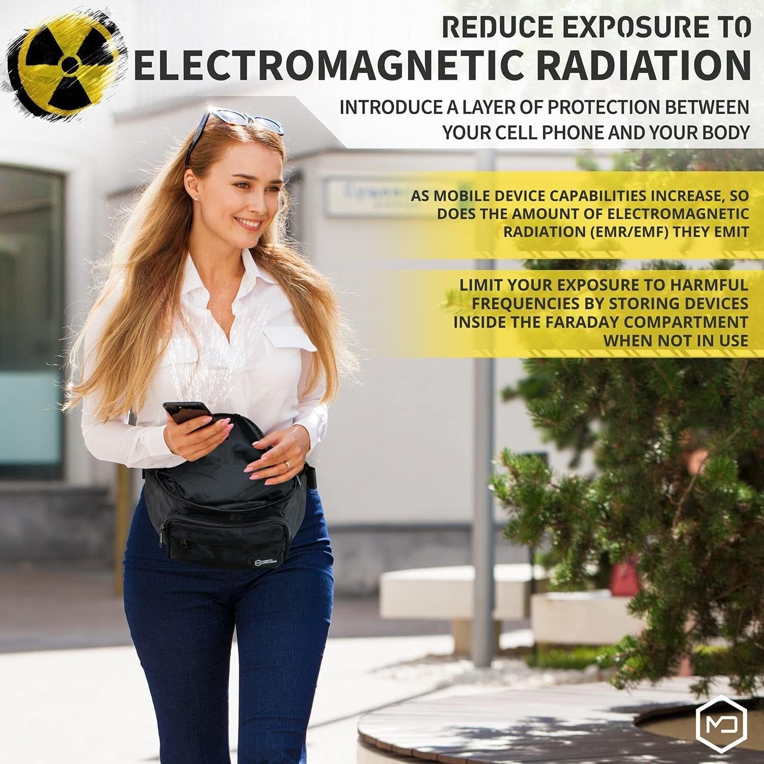 Advanced Digital Privacy Belt Bag - EMF Shielding for Phones and Accessories