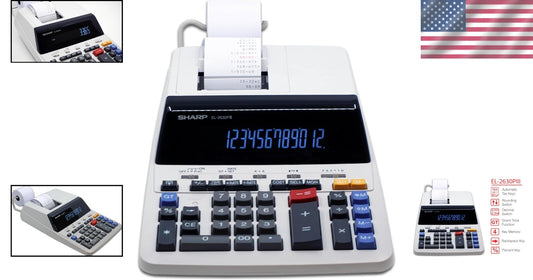 EL-2630PIII 12-Digit Printing Calculator with Fluorescent Display & Fast Output