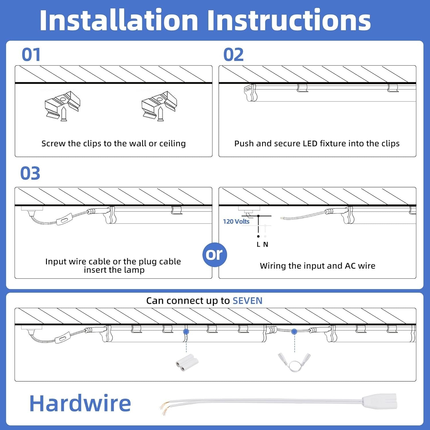 Energy Saving T5 LED Shop Light - 10 Pack, 6500K Brightness, Lightweight Design