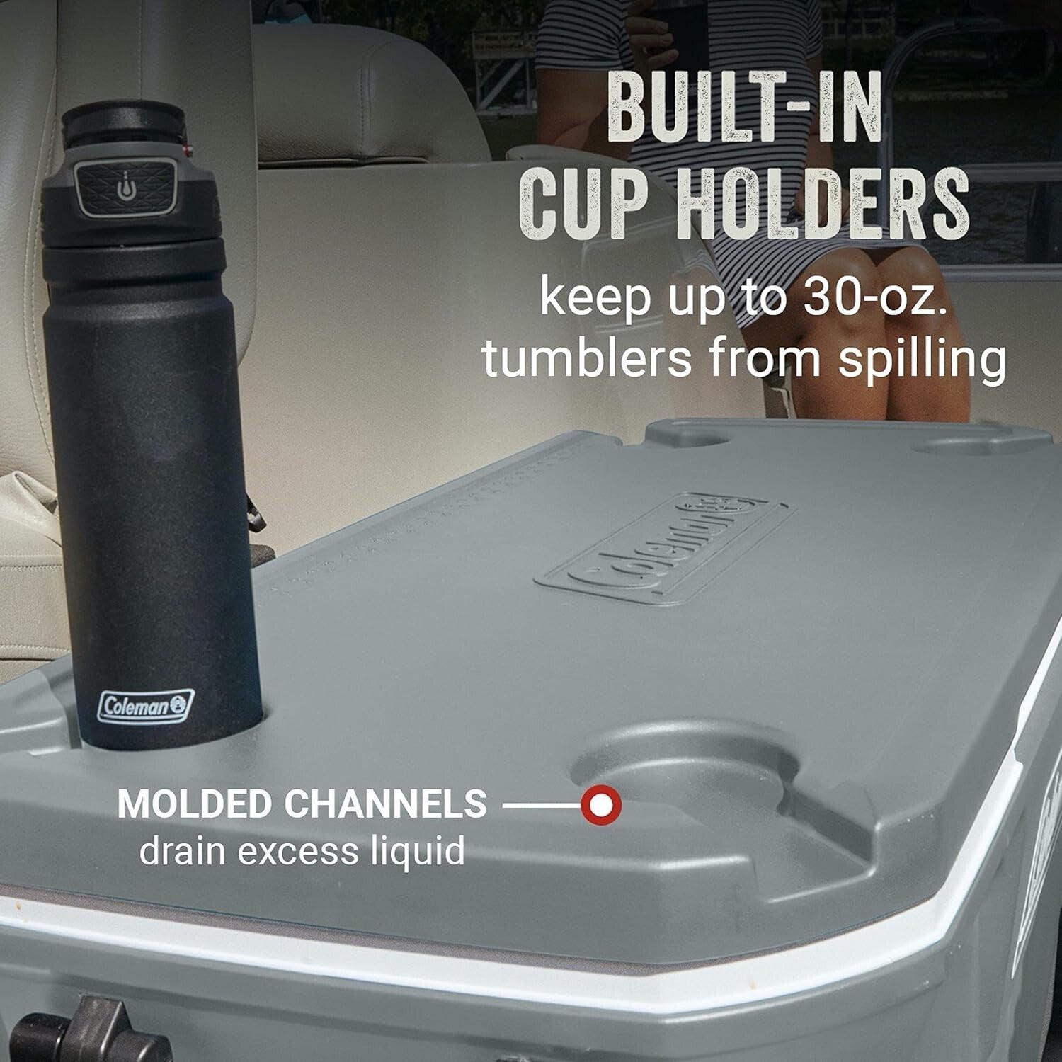 Classic Series 100qt Wheeled Cooler: Ice Retention & Seat Lid for Adventure