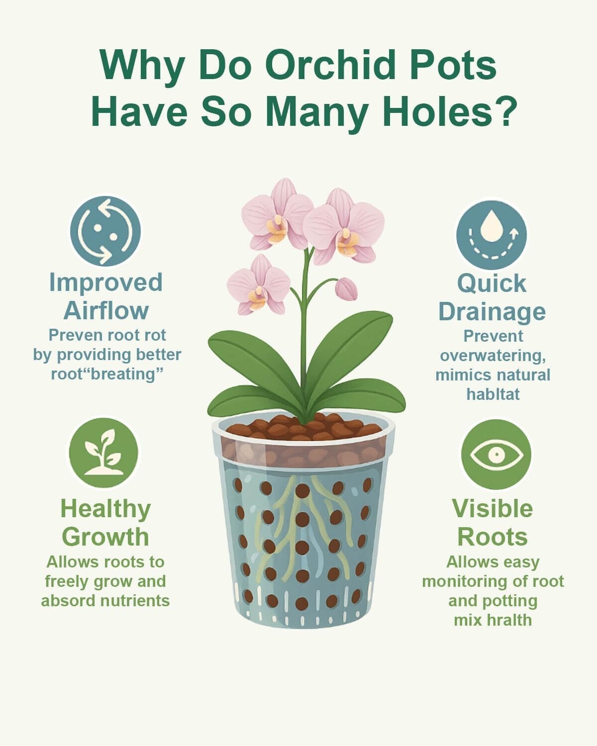 Classic 8-Inch Terracotta Plant Pots with Breathing Holes – Perfect for Orchids