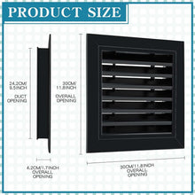 Load image into Gallery viewer, Versatile 12" x 12" Gable Vents with Aluminum Alloy Build - Ideal for Attics