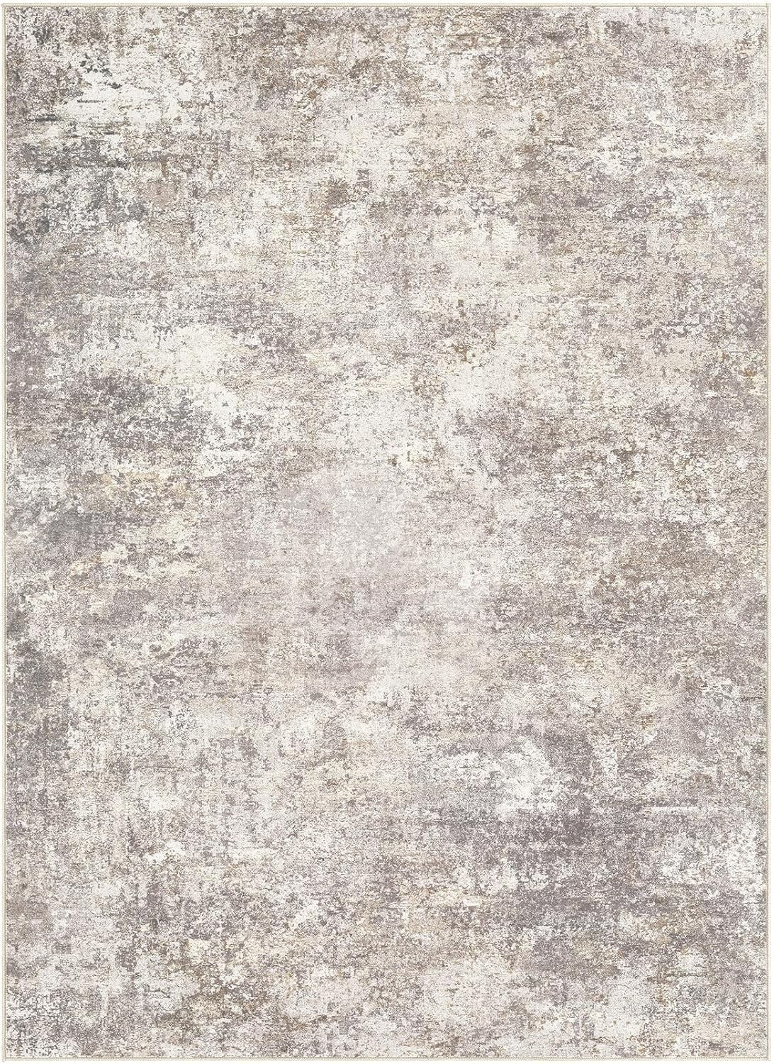 9x12 Washable Area Rug with Non-Slip Backing - Ideal for Living Room & Dining