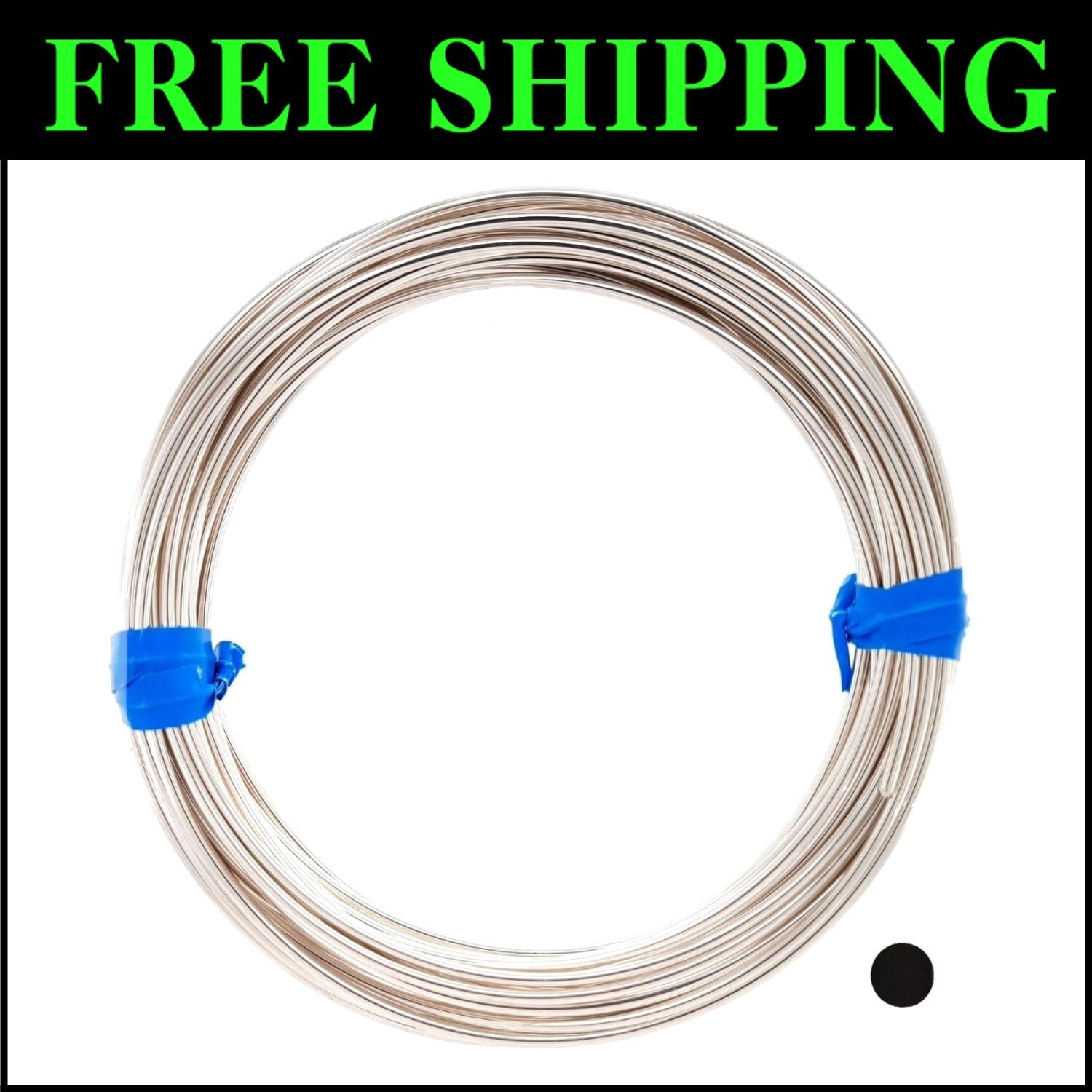 5FT Polished 925 Sterling Silver Wire, Round Shape - Ideal for Jewelry Making
