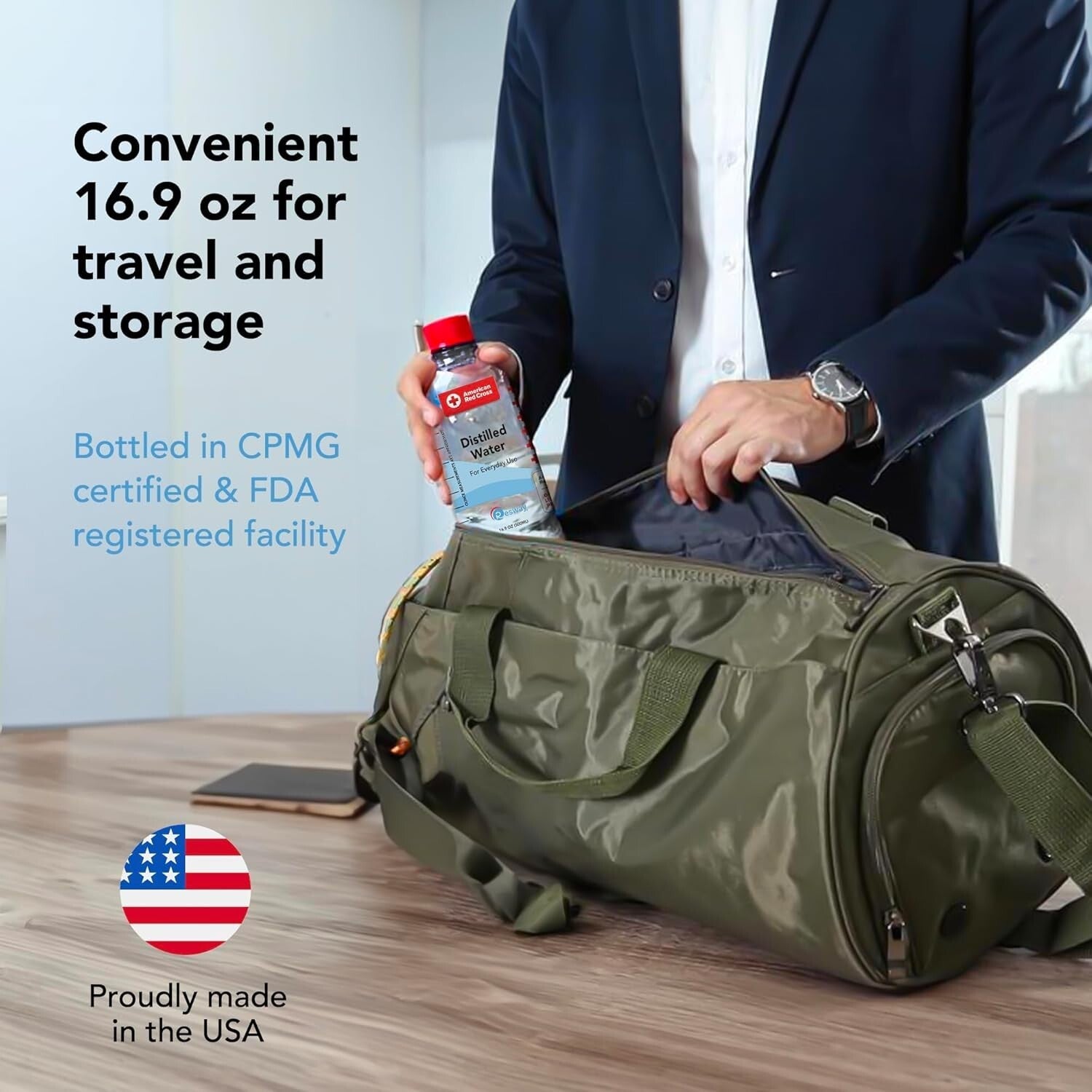 16.9 fl. oz American Red Cross Purified Distilled Water - Safe for Baby Formula