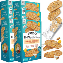 Load image into Gallery viewer, Wholesome Almond Thin Cookies - 6 Boxes Mango &amp; Coconut - Perfect Coffee Pairing