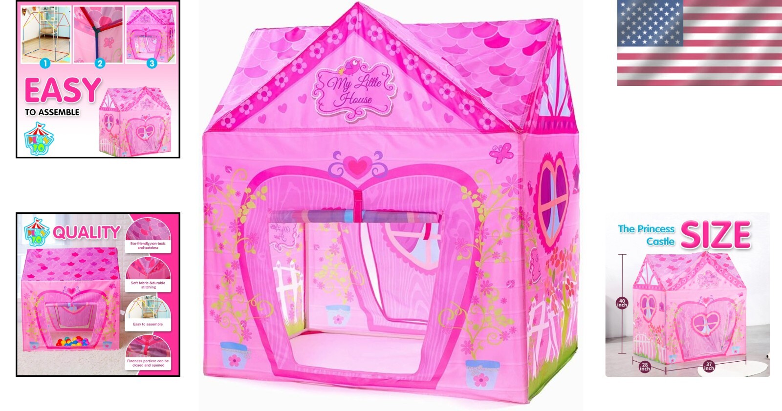 Delightful Castle Tent for Kids - Perfect Playhouse for Role-Playing Adventures