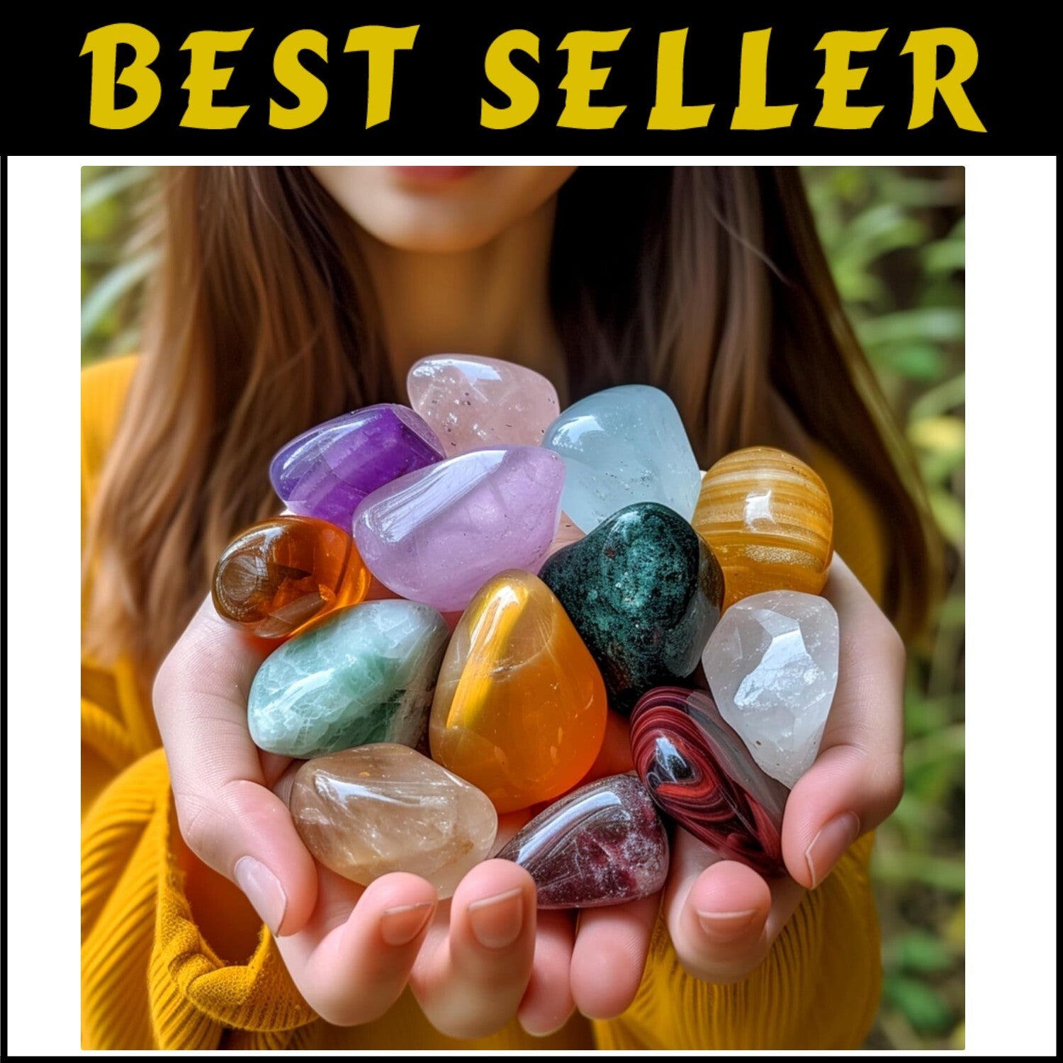 Extra Large Polished Stone Set: 25 Mixed Gemstones for Reiki & Chakra Balancing