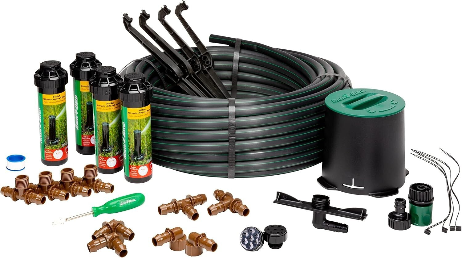 32HE In-Ground Pro Rotor Pop-up Sprinkler System with Click-N-Go Hose Connection