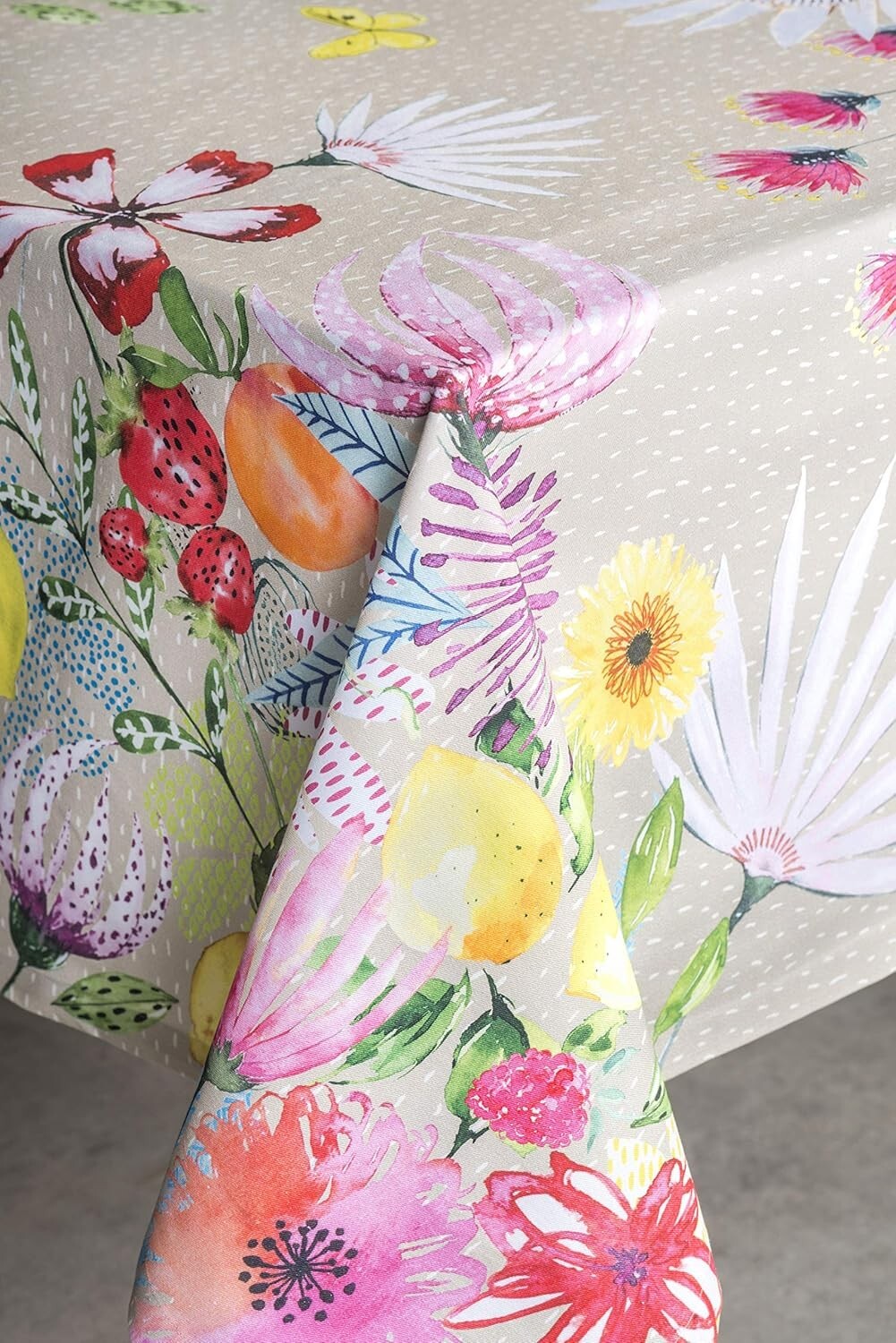 Elegant 100% Cotton Table Cloth 60 x 90 Inches for All Occasions - Jardin D'Ete