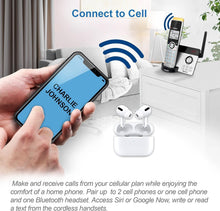 Load image into Gallery viewer, Home Cordless Phone with Speakerphone, Visual Ringer &amp; 2300ft Long Range Feature