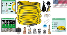 Load image into Gallery viewer, Ultimate High-Pressure Sewer Jetter Kit - 100FT Hose &amp; Accessories Included