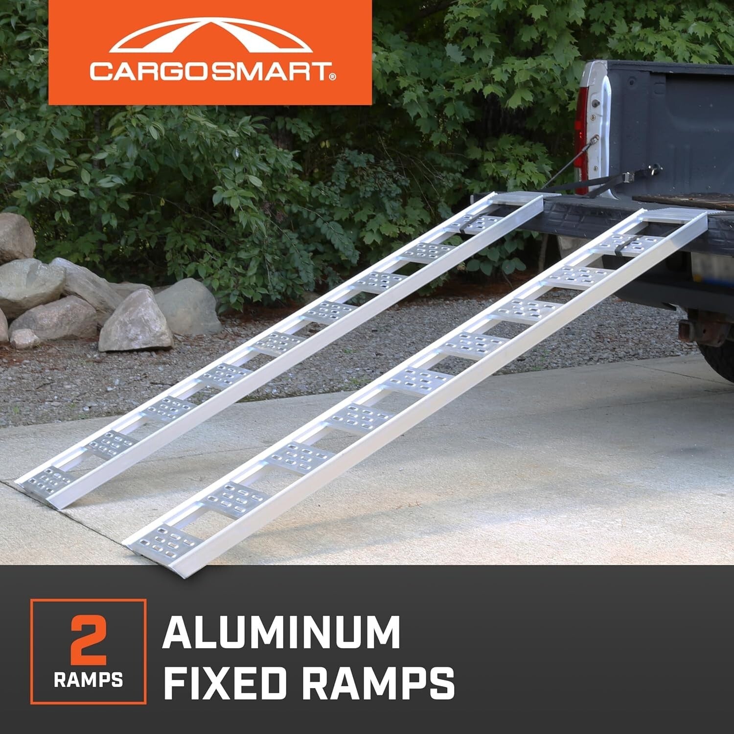 Lightweight 12" W x 78" L Aluminum Ramps with Treads - Perfect for Safe Loading