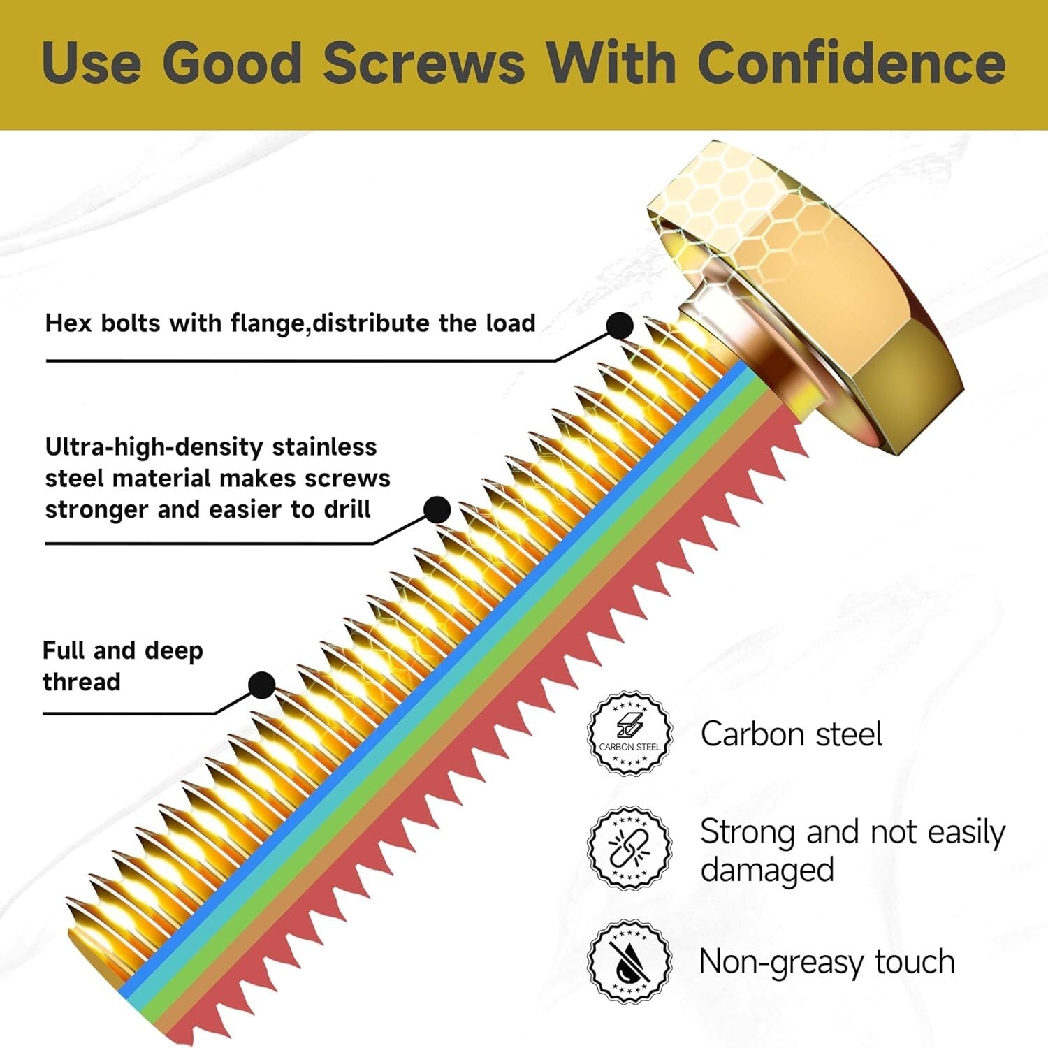 740-Piece Grade 8.8 Metric Bolts and Nuts Kit - M6, M8, M10, M12 Assortment