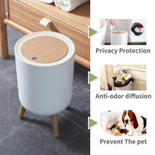 Load image into Gallery viewer, Compact Nordic Garbage Can - 1.8 Gallon Press-Top Trash Bin for Home &amp; Office