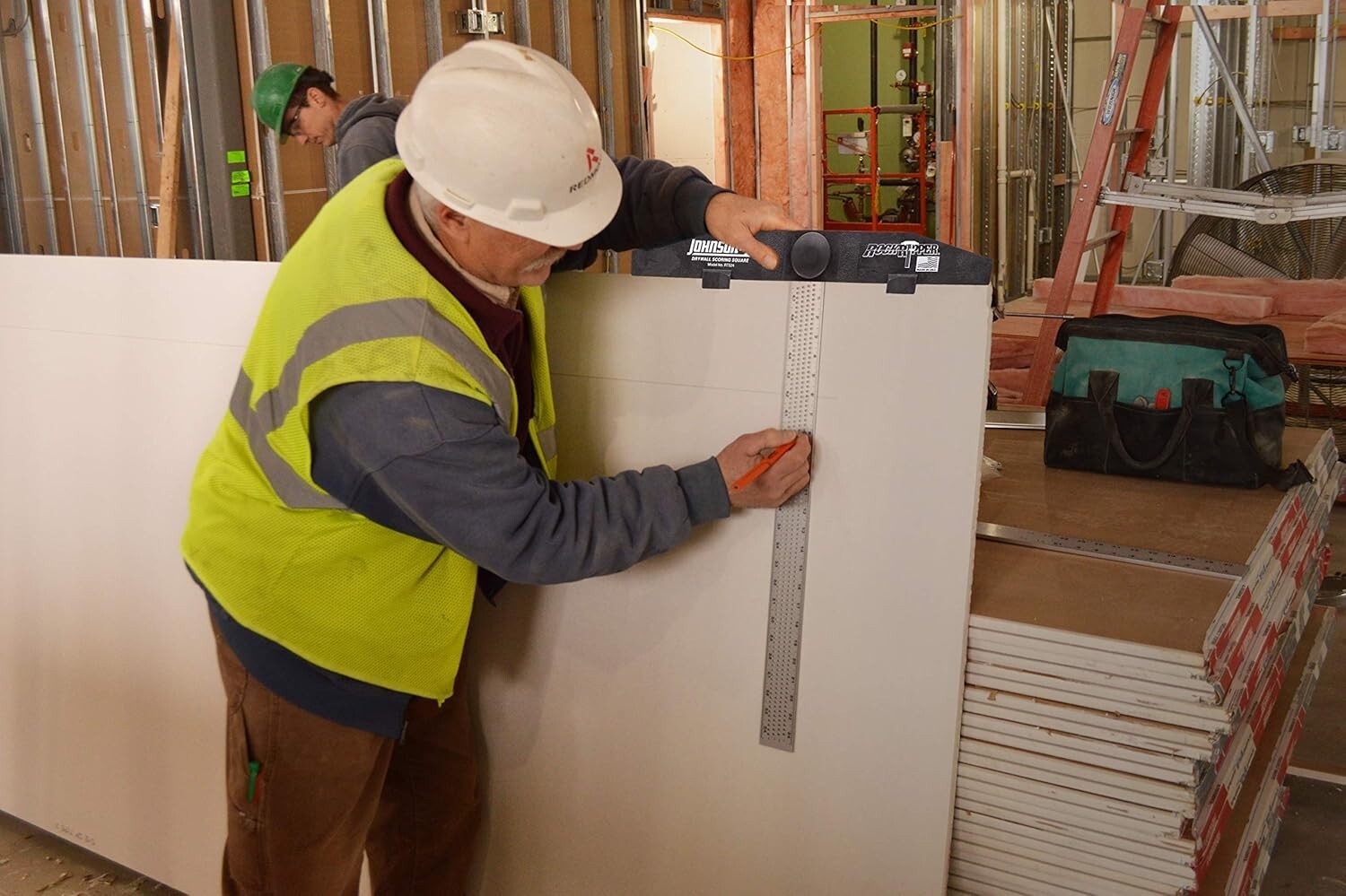 24" RockRipper Drywall Square with Structo-Cast Head - Durable Scoring Tool