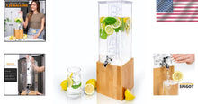 Load image into Gallery viewer, Versatile Acrylic Beverage Dispenser with Stainless Steel Spigot - 1.25 Gallons
