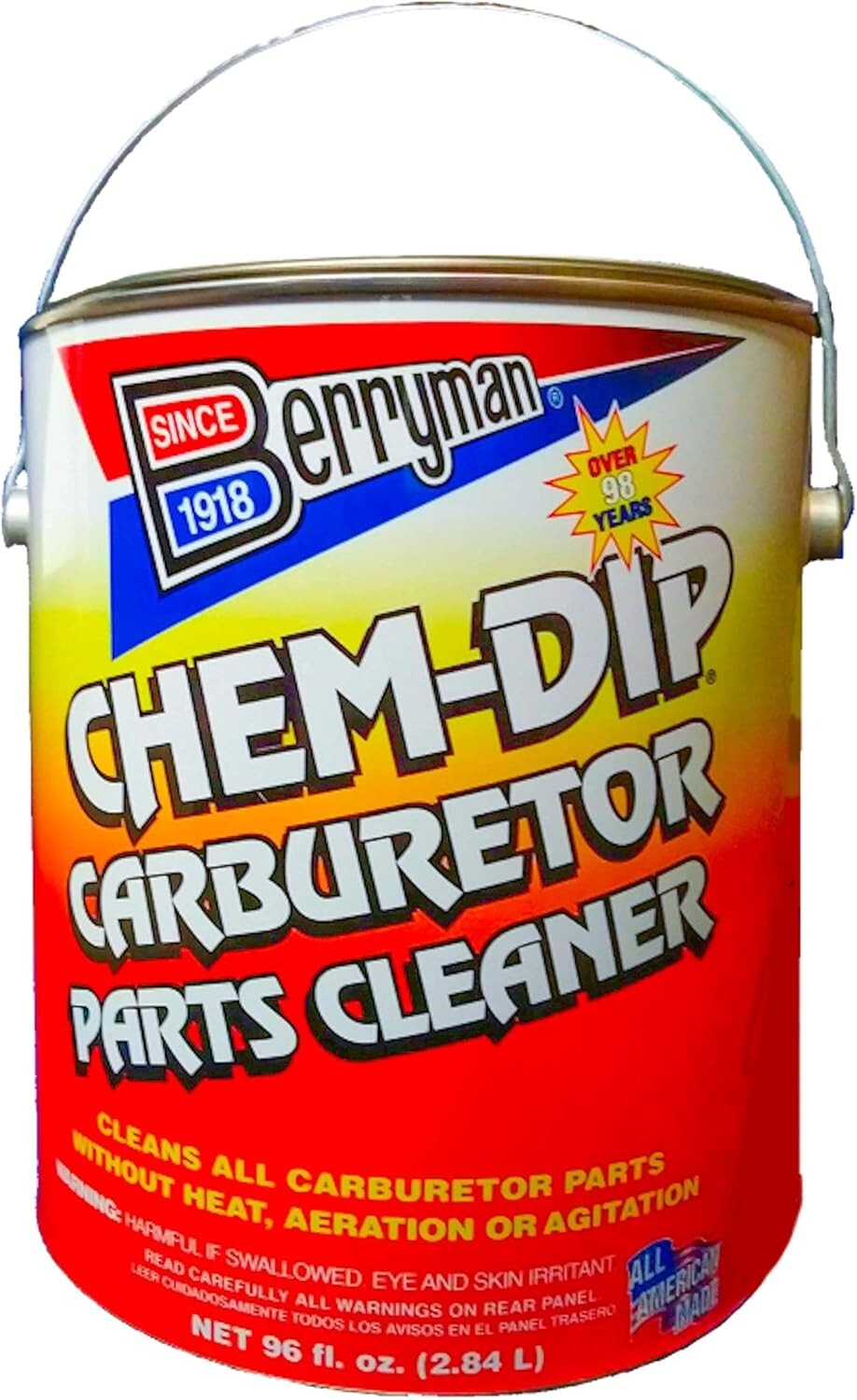 Berryman Carburetor Cleaning Solution - 0.75 Gallon, Safe for Plastic, Rubber