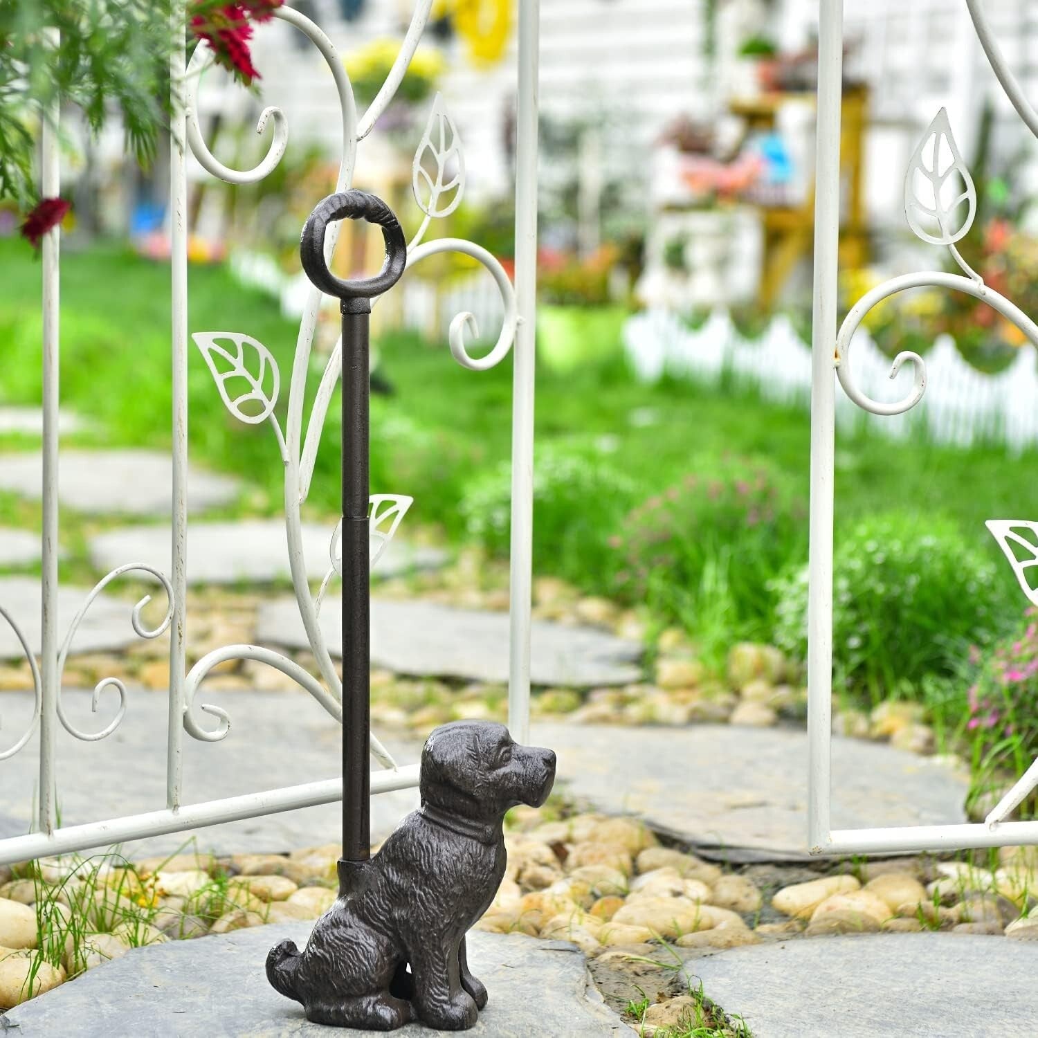 Functional Dog Design Cast Iron Door Stopper - Antique Style Home Accent