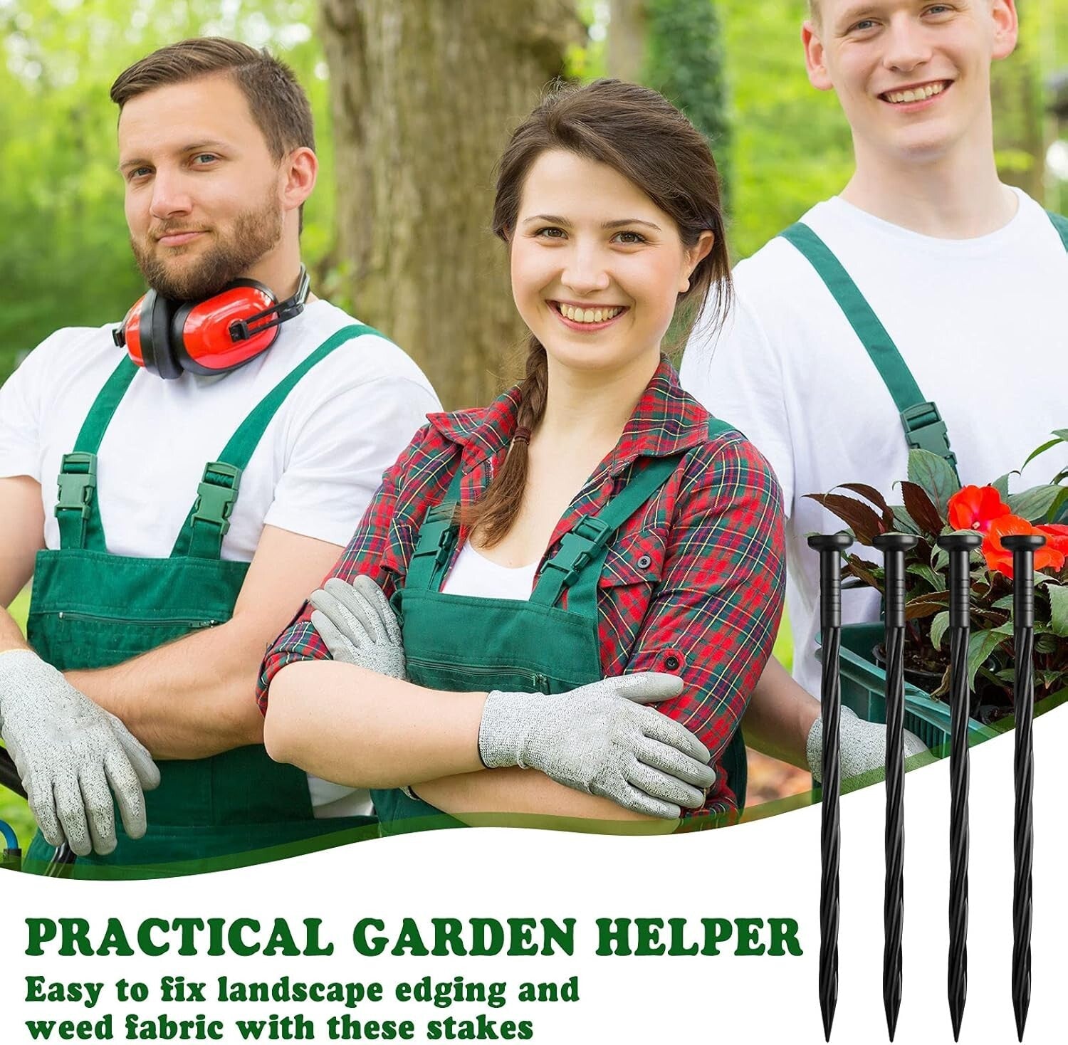 Effortless Garden Organization - 200 Pack Weather-Resistant 8" Ground Stakes