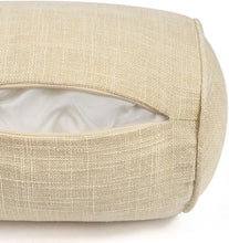 Load image into Gallery viewer, Organic Cotton Neck Roll Pillow with Removable Cover - Ideal for Travel &amp; Home