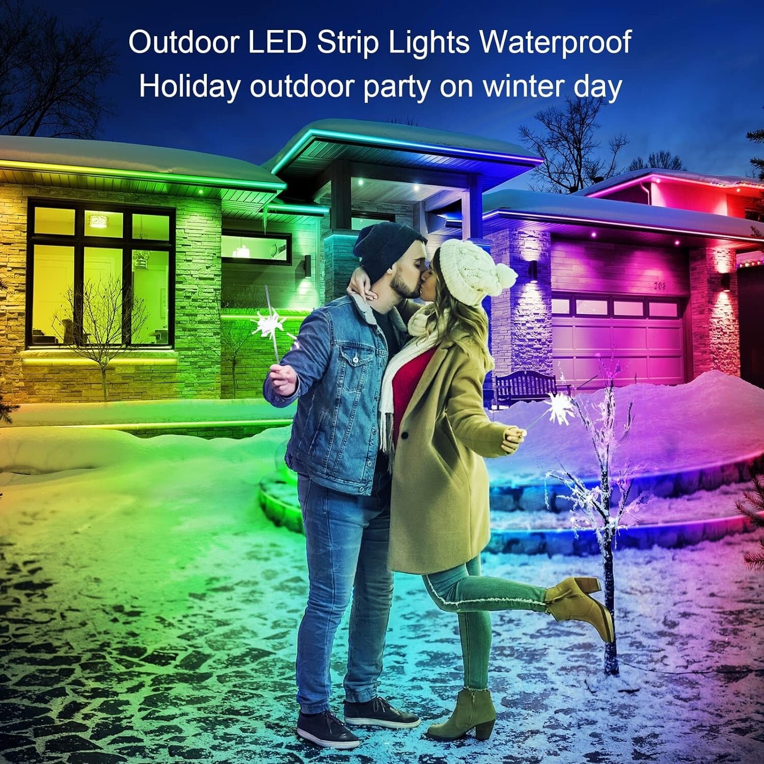IP68 Waterproof 300ft LED Strip Lights - Perfect for Garden & Pool Lighting