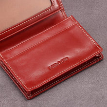 Load image into Gallery viewer, Compact Vintage Leather Business Card Holder - Stylish &amp; Functional Card Case