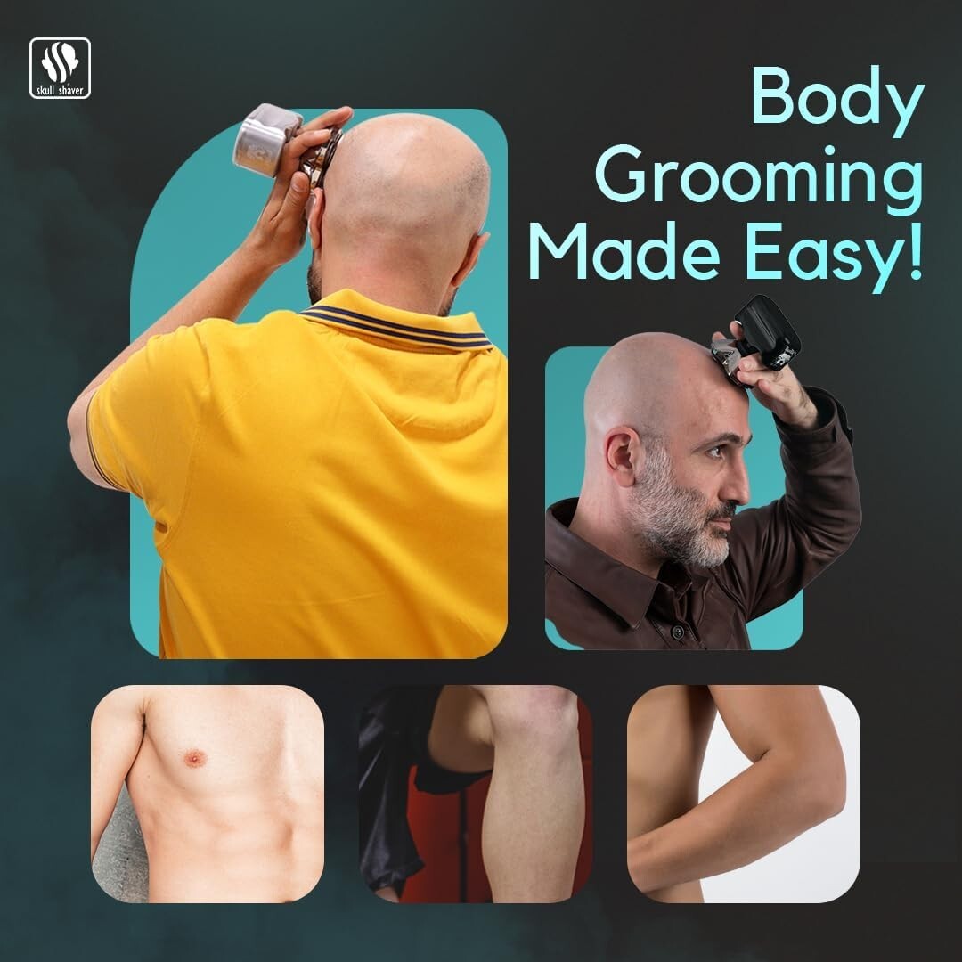 Pitbull Platinum PRO PX5 Waterproof Head and Face Shaver with Travel Case