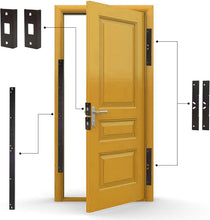 Load image into Gallery viewer, Ultimate Home Security: Door Armor MAX 5-Piece Reinforcement Kit in Aged Bronze