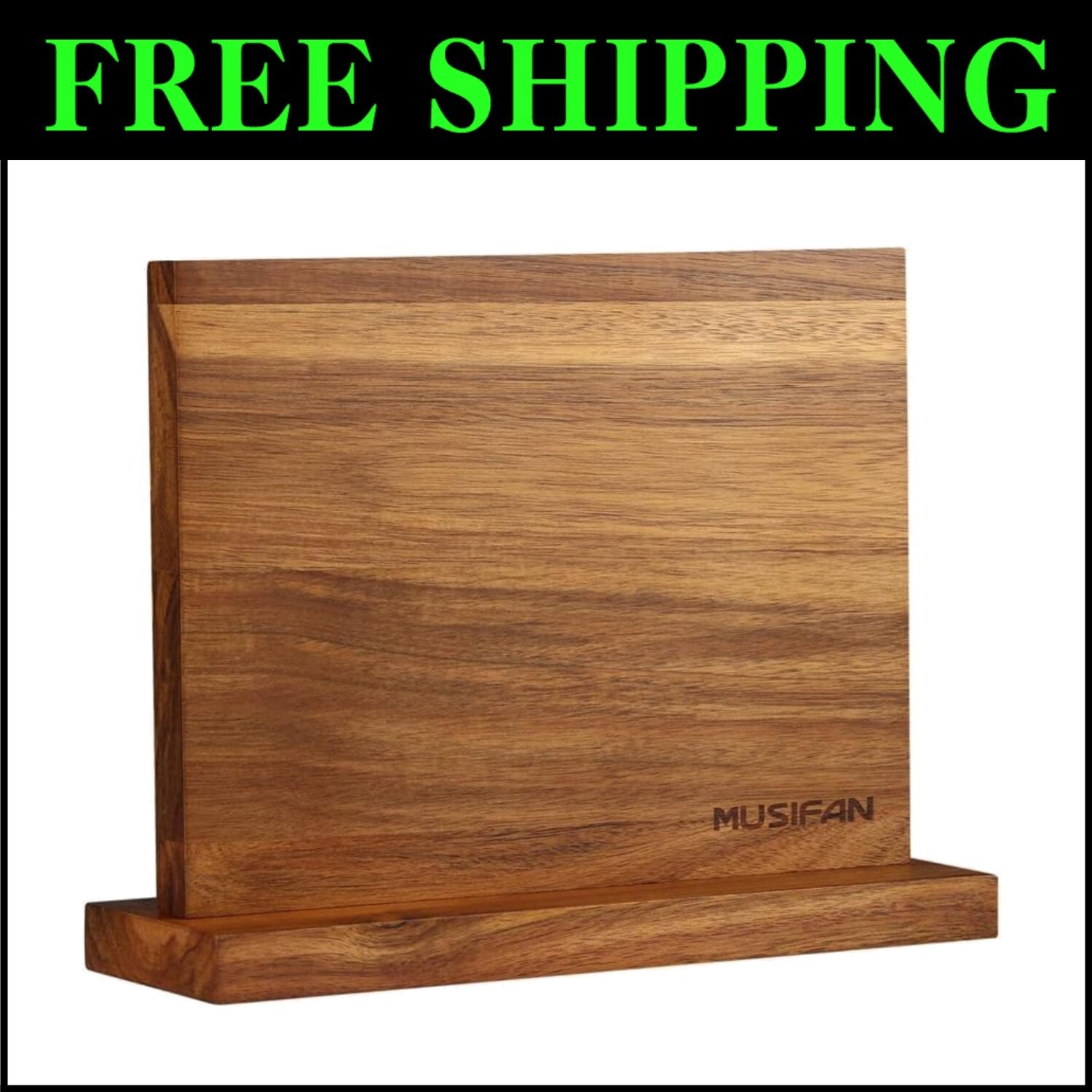 Stunning Acacia Wood Magnetic Knife Holder: Organize Your Cutlery with Style