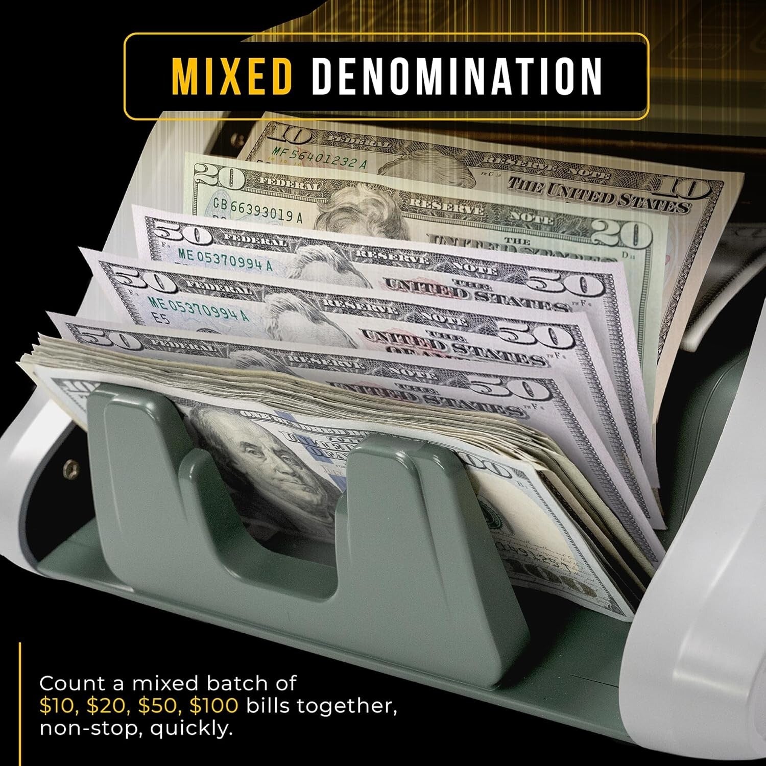 Efficient Bill Counter Machine with Multiple Modes & Zero-Error Detection