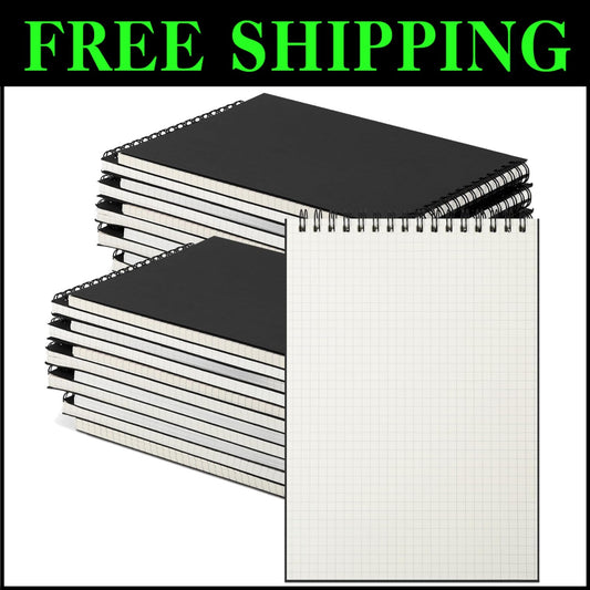 Durable Top Wirebound A5 Graph Notebooks – 140 Pages for Creative Essentials