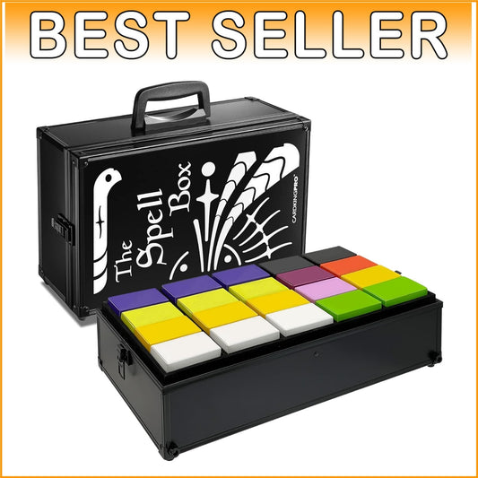 Elegant Rectangular Card Holder with 8 Dividers for Ultimate Game Organization