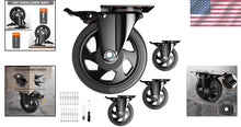 Load image into Gallery viewer, Industrial-Grade 5-Inch Locking Caster Wheels for Easy Maneuvering - Set of 4