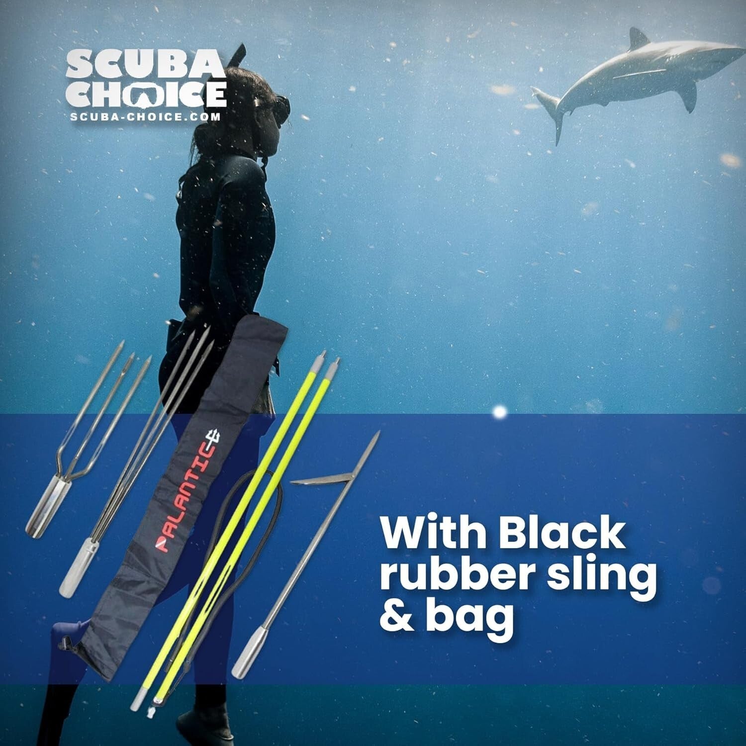 Effortless Spearfishing: 5' Travel Pole with 12" Paralyzer & Easy-Handle Design