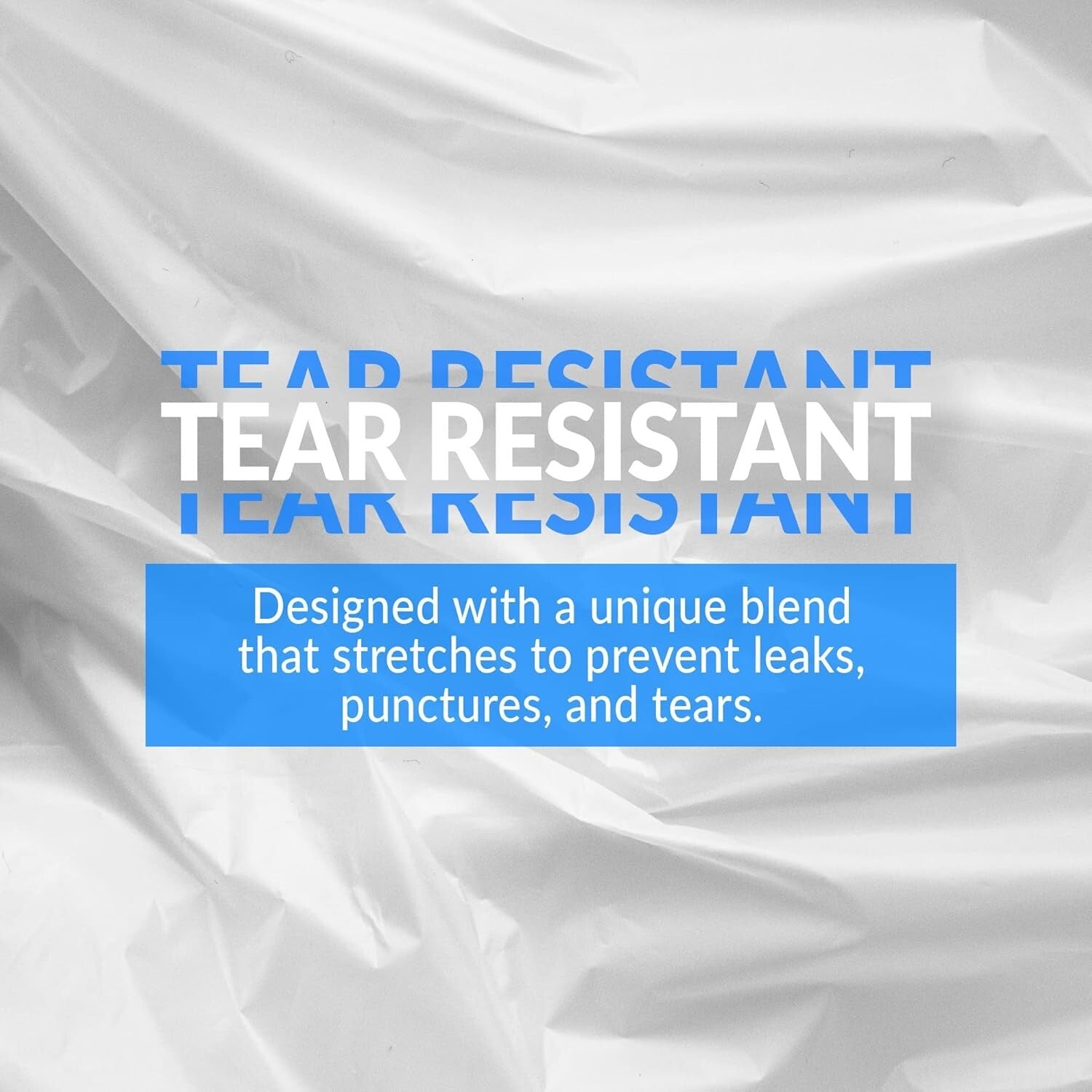 13 Gallon Multi-Use Clear Garbage Bags - 1000 Count for Strong Waste Disposal