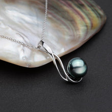 Load image into Gallery viewer, 925 Sterling Silver Tahitian Black Pearl Pendant for Women - Timeless Gift