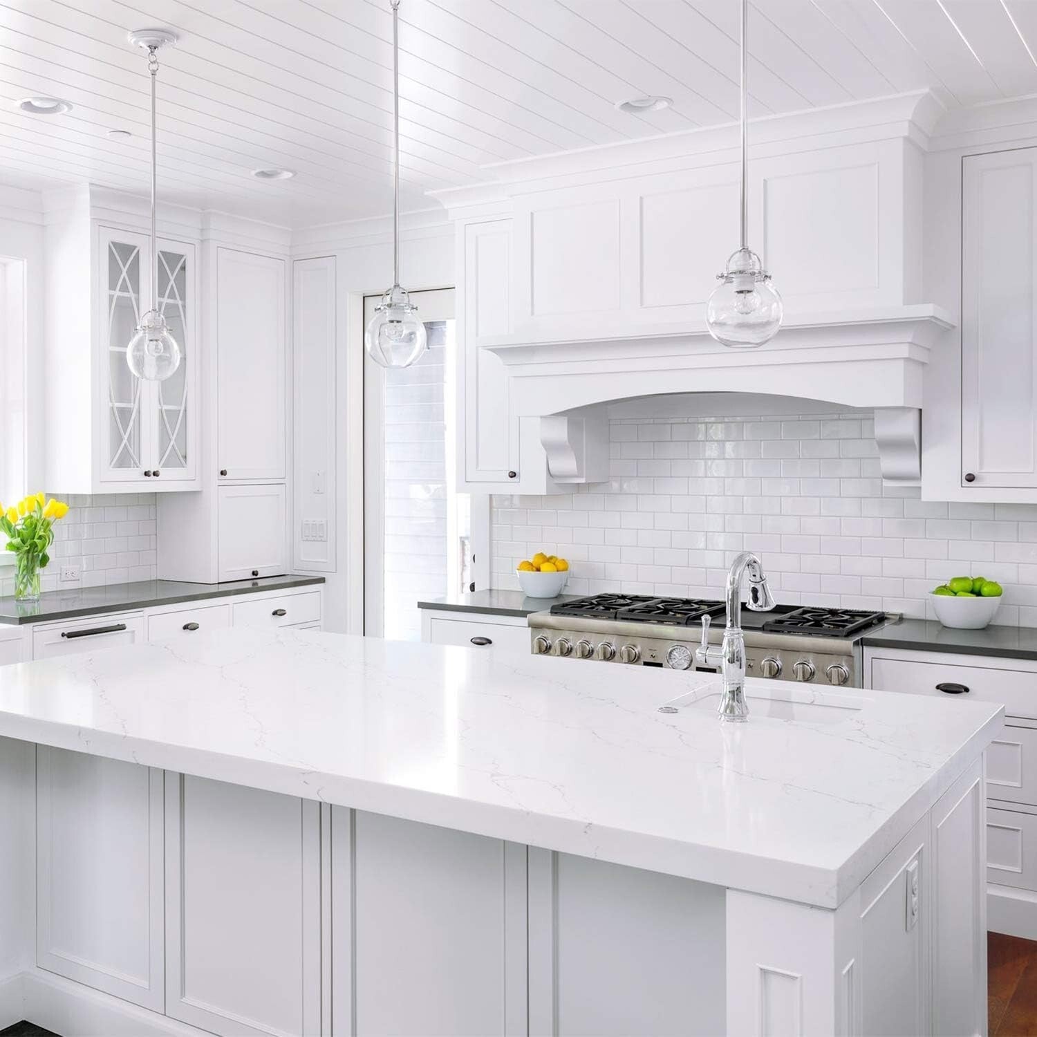 Textured Matte White Self-Adhesive Wallpaper - 15.7" x 39.4" Removable Design