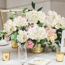 Load image into Gallery viewer, Premium 56 Pcs Silk Hydrangea Heads with Versatile Stems for Home &amp; Garden Party