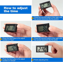 Load image into Gallery viewer, Battery-Operated Mini Digital Clocks – 3 Pack for Safe Driving Convenience