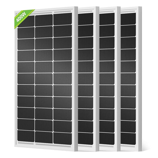 Efficient 400W Solar Panel Array - Ideal for Off-Grid Homes, Camping & Farming