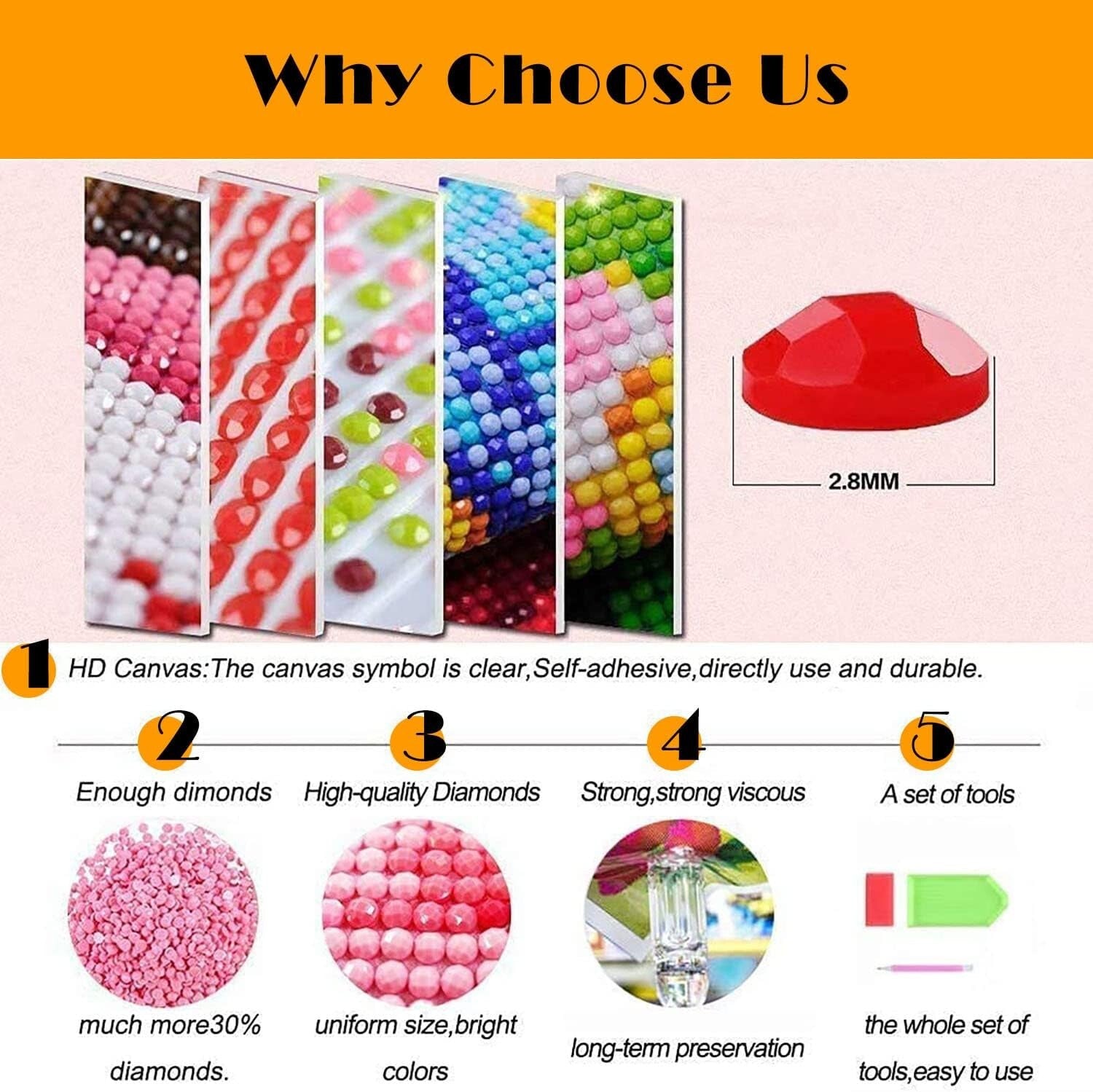 Diamond Painting with Princesses - 5D Full Drill Art Kits for Kids & Adults