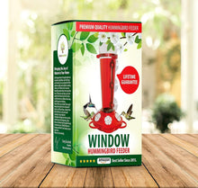 Load image into Gallery viewer, No-Leak Window Hummingbird Feeders - 2 Pack with Interchangeable Flower Colors