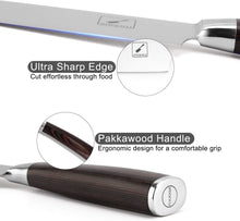 Load image into Gallery viewer, 8-Inch Japanese Chef Knife with Ergonomic Pakka Handle - Premium Gift Box Ready