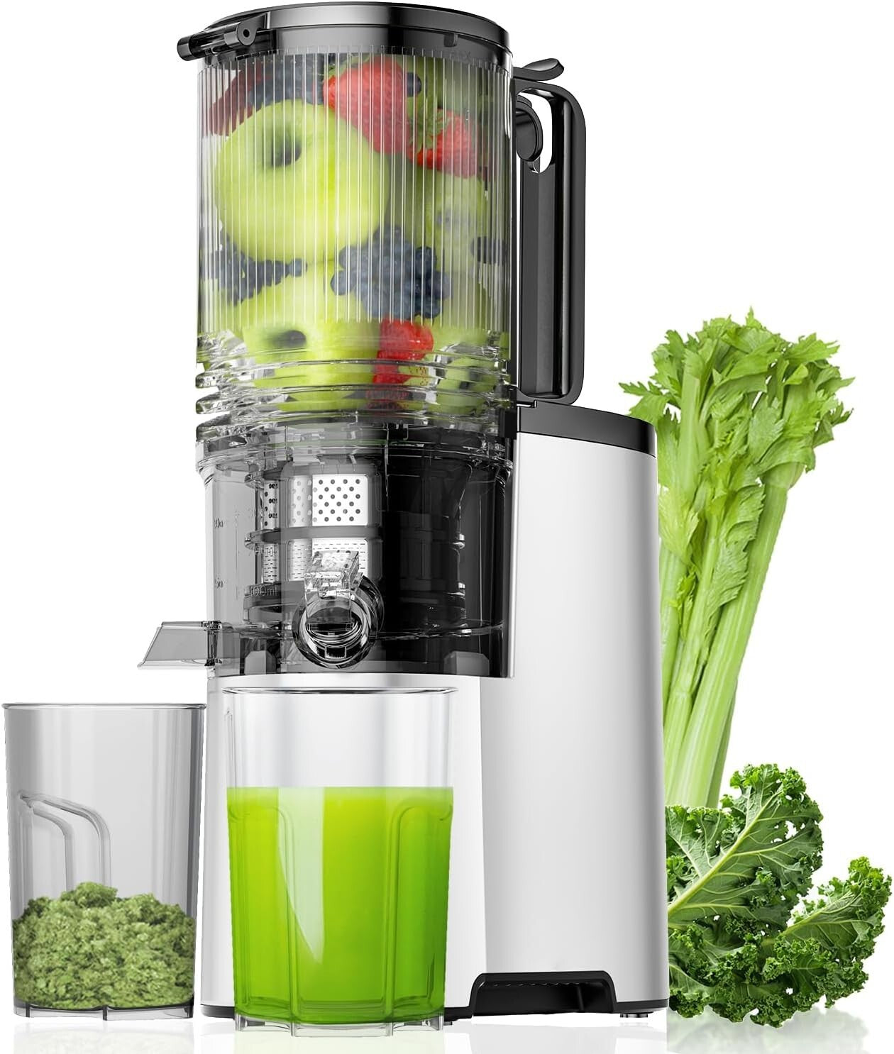 Elegant 5.8" Chute Juice Extractor with 400W Power for Whole Fruits & Veggies
