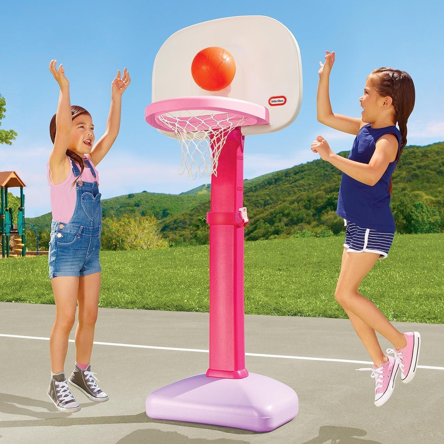 Adjustable Kids Basketball Set with 3 Balls - Perfect for Ages 18 Months+