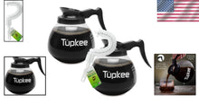 Load image into Gallery viewer, Ergonomic 12-Cup Coffee Decanter - Shatter-Resistant with Non-Scratch Brush